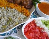 عکس مرحله 1 از دستور باقالی پلو با گوشت گوسفندی