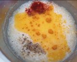 A picture of step 1 of Punjabi Kadhi without pakora.