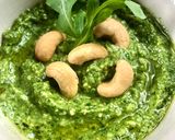 A picture of step 2 of Arugula and Cashew Pesto.