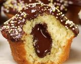 Foto del passaggio 8 della ricetta Muffin con cuore di cioccolato