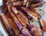 A picture of step 5 of Purple Sweet potato chips.