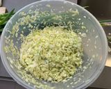 A picture of step 1 of Peeled Chili Cabbage Pork Dumplings.