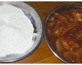 A picture of step 2 of Chicken Pakoda.