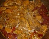A picture of step 4 of Chicken qorma.