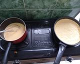 Foto langkah ke 2 dari resep Pie susu plus parutan keju teflon.