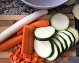 Foto del paso 1 de la receta: Arroz de coliflor con verduras