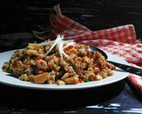 Foto langkah ke 6 dari resep Chahan / チャーハン / Japaness Fried Rice / Nasi goreng ala jepang.