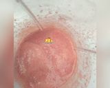 A picture of step 3 of Red velvet milkshake.