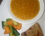 A picture of step 1 of Masoordaalcurry steamedveggies and Brown chapati #4weekchallenge.