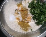 A picture of step 2 of Methi Masala Bhakhri.