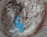 A picture of step 5 of Eggless Brownie Cake.