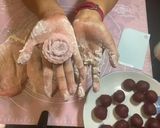 รูปขั้นตอนการทำที่ 11 ของ ขนมบัวหิมะไส้สตอเบอรี่🍓