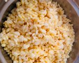 A picture of step 1 of Moong Daal Halwa.