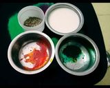 A picture of step 3 of Delicious tasty tricolour ladoo.