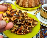 عکس مرحله 1 از دستور شیرینی بادام سوخته