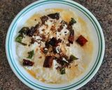 A picture of step 3 of Curd masala rice.