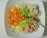 Foto langkah ke 3 dari resep Omelet Nasi (Pizza Telur).