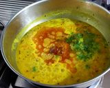 A picture of step 5 of Yellow Daal.