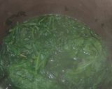 A picture of step 2 of Palak paneer.