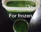 A picture of step 3 of Panipuri pulp..!!! (paste)Frozen recipe ❤️.