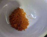 A picture of step 5 of Karhi pakora with curry leaves.
