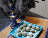 A picture of step 8 of Pistachio balls.