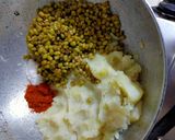 A picture of step 1 of Dahi Puri Chaat.