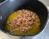 A picture of step 3 of Southport Potted Shrimps with Wild Samphire - Lancashire pub pots.