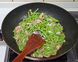 四季豆炒豬肉絲的食譜步驟6照片