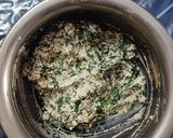 A picture of step 2 of Ricotta cheese and spinach pockets.