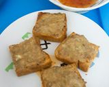 รูปขั้นตอนการทำที่ 4 ของ ขนมปังหน้าหมู (แบบอบ) #อาหารไทยง่ายๆ