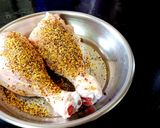 A picture of step 1 of Poulet de champignon.