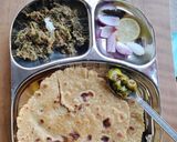 A picture of step 8 of Sarson da Saag.