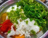 A picture of step 2 of Methi na thepla- 2 methods.