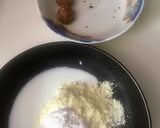 A picture of step 1 of Kinder joy eggs in chocolate bowl.