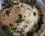 A picture of step 2 of Makke ka dhokla.