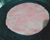 A picture of step 4 of Beetroot roti.