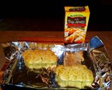 A picture of step 8 of Mike's Garlic Shrimp Alfredo.