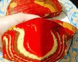 Foto langkah ke 7 dari resep Butter Zebra Cake 3 warna.