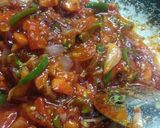 A picture of step 2 of Kolhapuri paneer.
