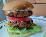 Foto del paso 12 de la receta: Patties de frijoles y berenjena veganas😜🍔🥪