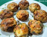 Foto del paso 7 de la receta Champiñones rellenos de sobrasada en airfryer