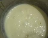 A picture of step 4 of Mango Pudding with jelly 😋.