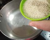 A picture of step 1 of Til Peanut chikki.