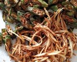 A picture of step 2 of Crispy bhindi fry.