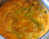 A picture of step 4 of Radish drumsticks sambar.