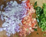 A picture of step 3 of Red rice paniyaram.