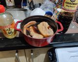 A picture of step 2 of Torched Chashu (チャーシュー) and Aji Tamago (味卵).