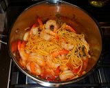 A picture of step 5 of Mike's Spicy Thai Sobe Shrimp Noodles.