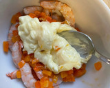Foto del paso 6 de la receta: Flan de atún compuesto con pimiento rojo y gambas